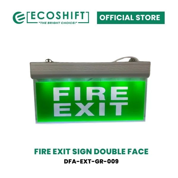 Emergency Exit Sign with Battery Backup
